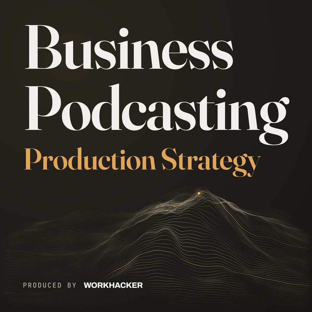 Business Podcasting show cover, produced by WorkHacker